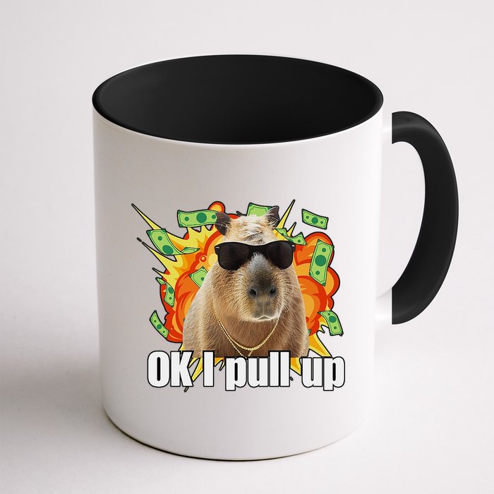 Ok I Pull Up Capybara Funny Meme Mug