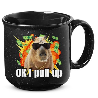 Ok I Pull Up Capybara Funny Meme 15oz Campfire Ceramic Mug