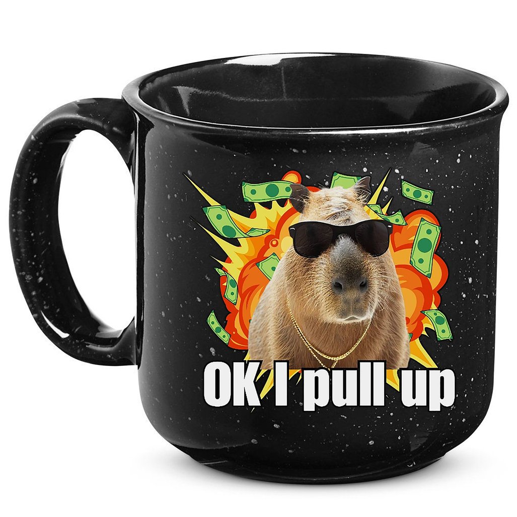Ok I Pull Up Capybara Funny Meme 15oz Campfire Ceramic Mug