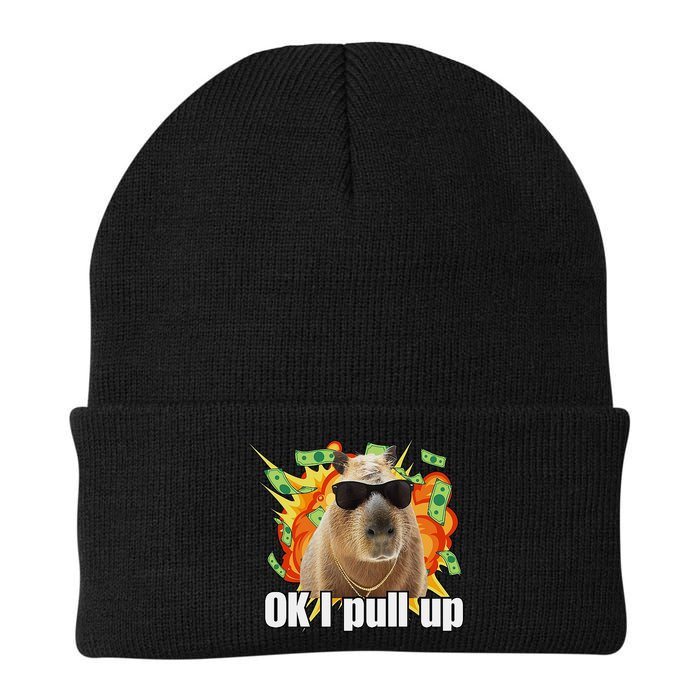 Ok I Pull Up Capybara Funny Meme Beanie