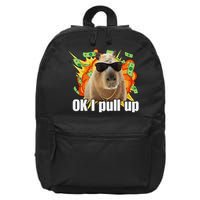 Ok I Pull Up Capybara Funny Meme 16 in Basic Backpack