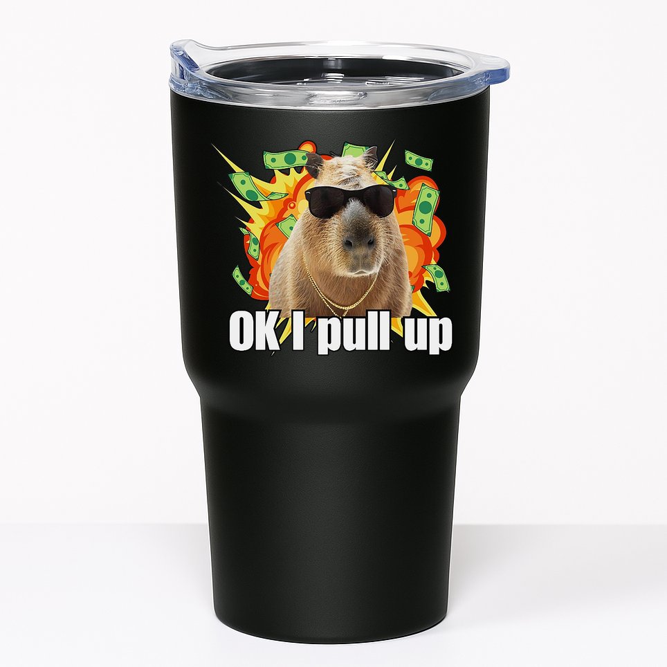 Ok I Pull Up Capybara Funny Meme Tumbler