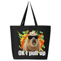 Ok I Pull Up Capybara Funny Meme 25L Jumbo Tote