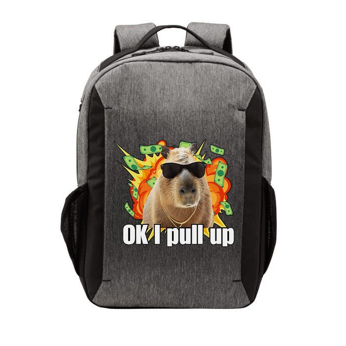 Ok I Pull Up Capybara Funny Meme Vector Backpack