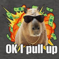 Ok I Pull Up Capybara Funny Meme Vector Backpack