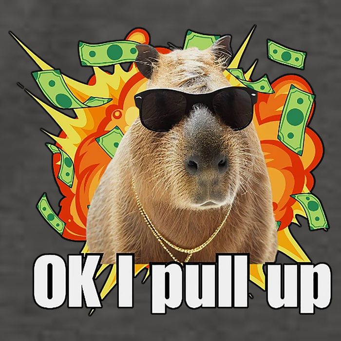 Ok I Pull Up Capybara Funny Meme Vector Backpack