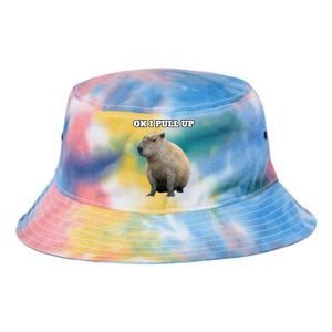 Ok I Pull Up Capybara Gift Funny Capybara Meme Ok I Pull Up Tie Dye Newport Bucket Hat