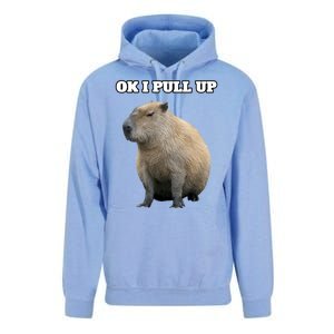 Ok I Pull Up Capybara Gift Funny Capybara Meme Ok I Pull Up Unisex Surf Hoodie