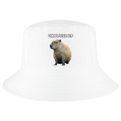 Ok I Pull Up Capybara Gift Funny Capybara Meme Ok I Pull Up Cool Comfort Performance Bucket Hat