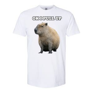 Ok I Pull Up Capybara Gift Funny Capybara Meme Ok I Pull Up Softstyle CVC T-Shirt