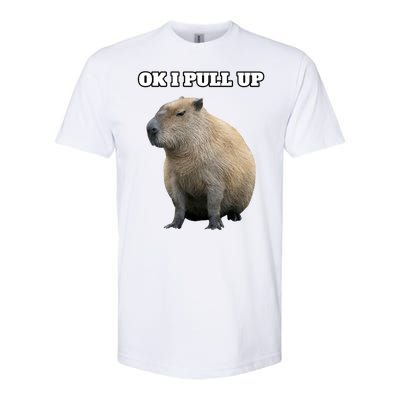 Ok I Pull Up Capybara Gift Funny Capybara Meme Ok I Pull Up Softstyle® CVC T-Shirt