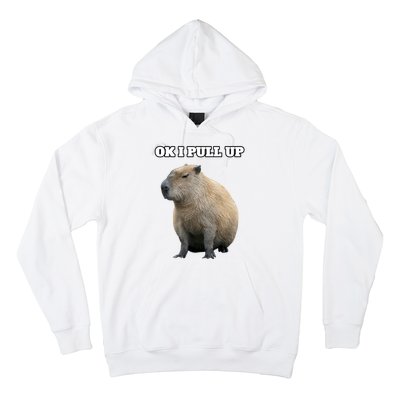 Ok I Pull Up Capybara Gift Funny Capybara Meme Ok I Pull Up Hoodie