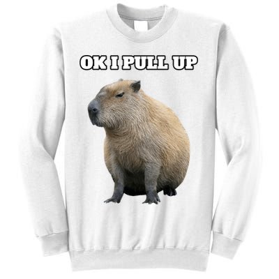 Ok I Pull Up Capybara Gift Funny Capybara Meme Ok I Pull Up Sweatshirt