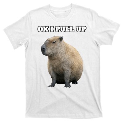 Ok I Pull Up Capybara Gift Funny Capybara Meme Ok I Pull Up T-Shirt