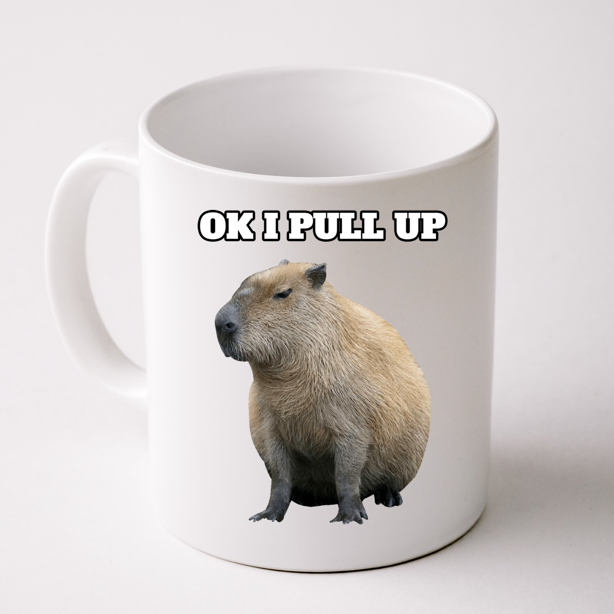 Ok I Pull Up Capybara Gift Funny Capybara Meme Ok I Pull Up Mug
