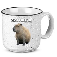 Ok I Pull Up Capybara Gift Funny Capybara Meme Ok I Pull Up 15oz Campfire Ceramic Mug