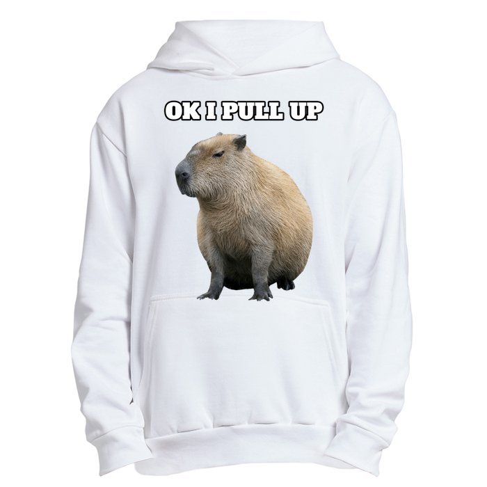 Ok I Pull Up Capybara Gift Funny Capybara Meme Ok I Pull Up Urban Pullover Hoodie