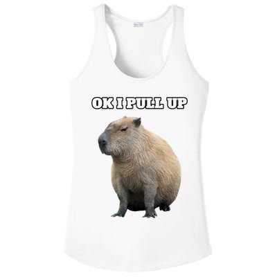 Ok I Pull Up Capybara Gift Funny Capybara Meme Ok I Pull Up Ladies PosiCharge Competitor Racerback Tank