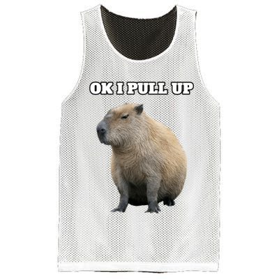 Ok I Pull Up Capybara Gift Funny Capybara Meme Ok I Pull Up Mesh Reversible Basketball Jersey Tank