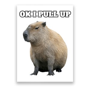 Ok I Pull Up Capybara Gift Funny Capybara Meme Ok I Pull Up Poster