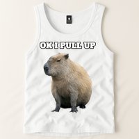 Ok I Pull Up Capybara Gift Funny Capybara Meme Ok I Pull Up Tank Top