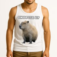 Ok I Pull Up Capybara Gift Funny Capybara Meme Ok I Pull Up Tank Top