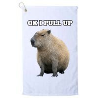 Ok I Pull Up Capybara Gift Funny Capybara Meme Ok I Pull Up Golf Towel