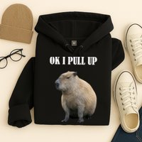 Ok I Pull Up Capybara Funny Hoodie