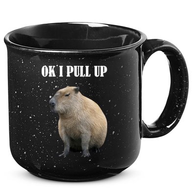Ok I Pull Up Capybara Funny 15oz Campfire Ceramic Mug