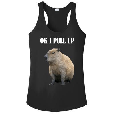 Ok I Pull Up Capybara Funny Ladies PosiCharge Competitor Racerback Tank