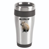 Ok I Pull Up Capybara Funny 16oz Travel Tumbler