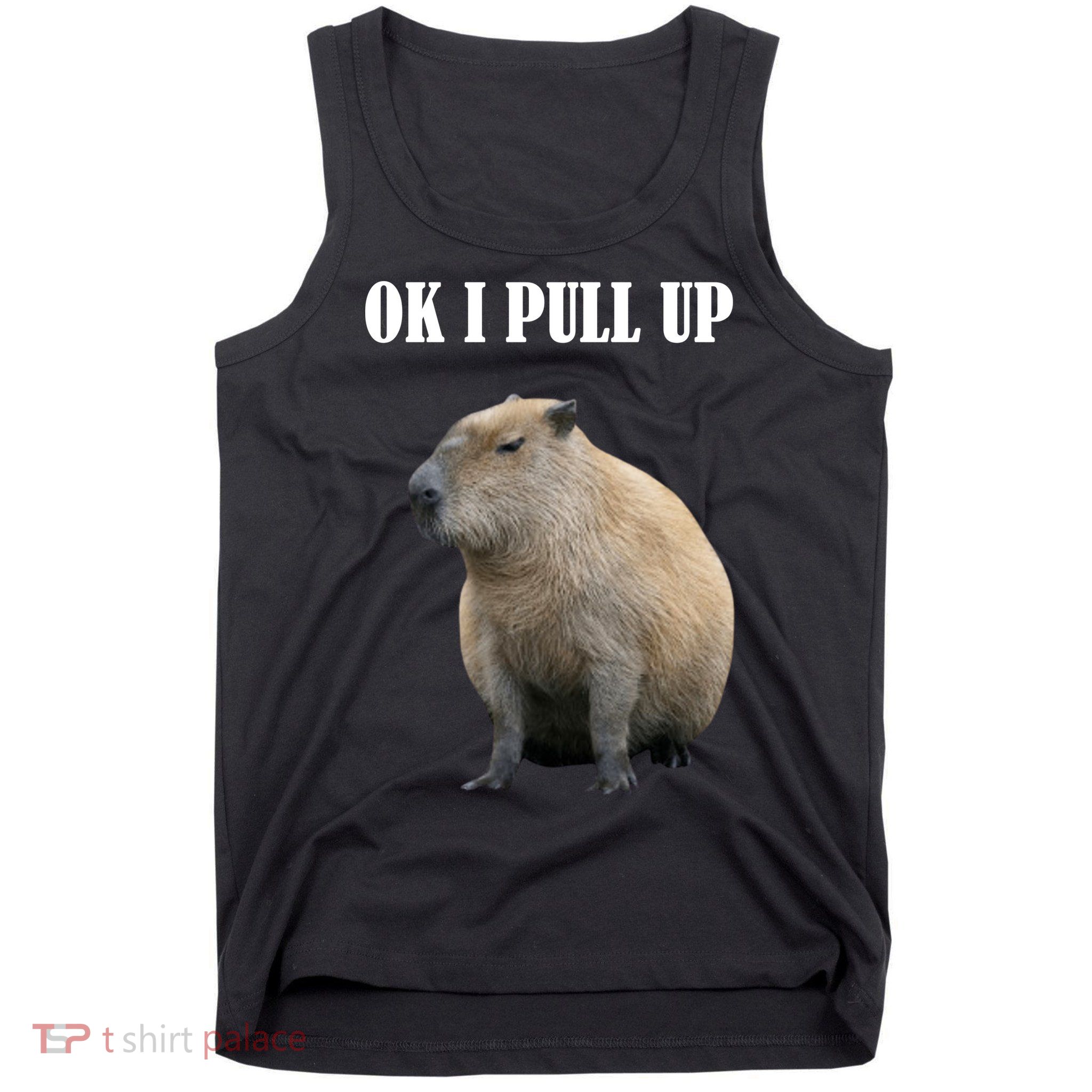 Ok I Pull Up Capybara Funny Tank Top