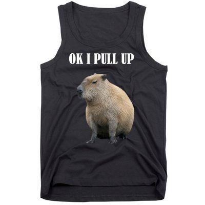 Ok I Pull Up Capybara Funny Tank Top