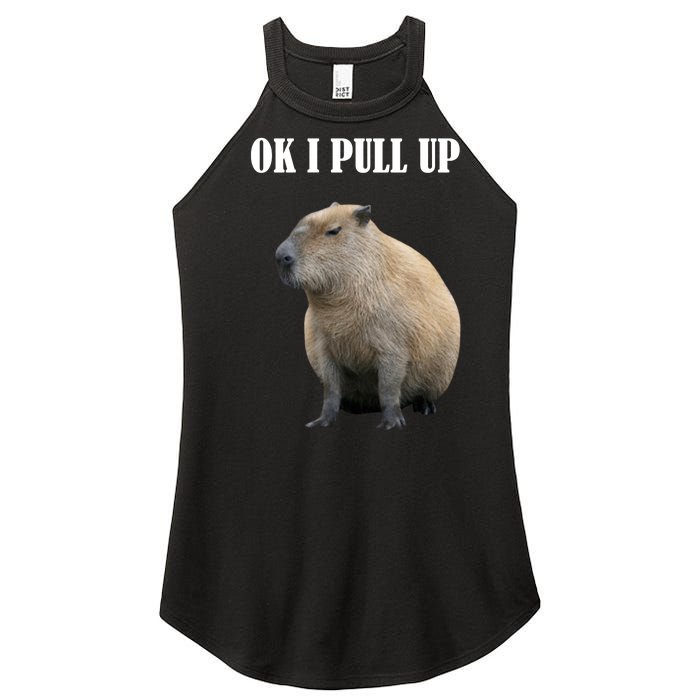 Ok I Pull Up Capybara Funny Women's Perfect Tri Rocker Tank