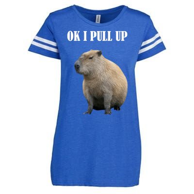 Ok I Pull Up Capybara Funny Enza Ladies Jersey Football T-Shirt