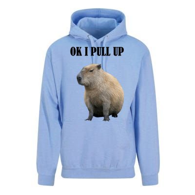 Ok I Pull Up Capybara Funny Unisex Surf Hoodie