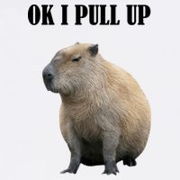 Ok I Pull Up Capybara Funny Garment-Dyed Sweatshirt