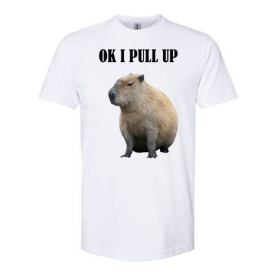 Ok I Pull Up Capybara Funny Softstyle® CVC T-Shirt