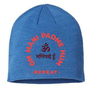 Om I Padme Hum Tra Meaningful Gift Repeat Meaningful Gift Meditation And Yoga Gi Sustainable Beanie