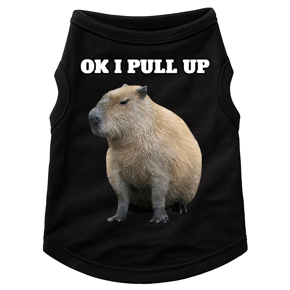 Ok I Pull Up Capybara Doggie Tank