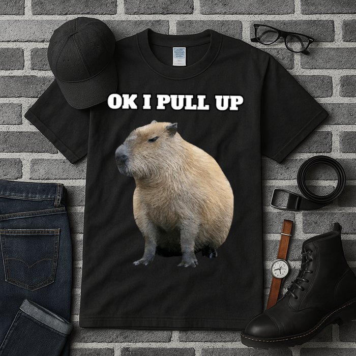 Ok I Pull Up Capybara Tall T-Shirt