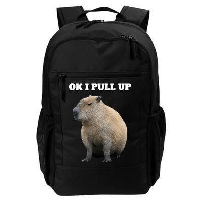 Ok I Pull Up Capybara Backpack