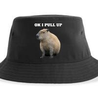 Ok I Pull Up Capybara Sustainable Bucket Hat
