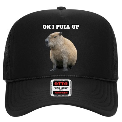 Ok I Pull Up Capybara Trucker Hat