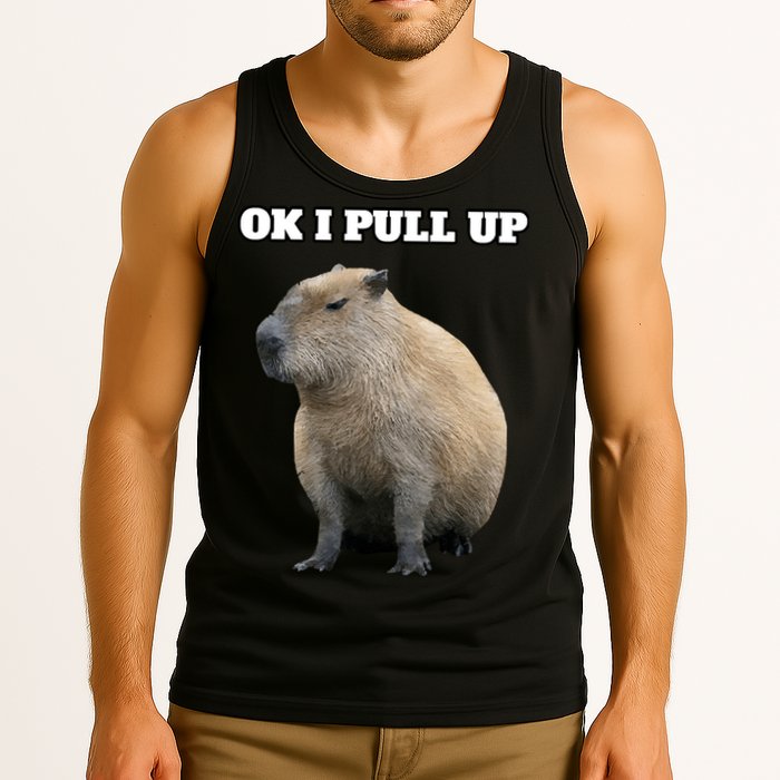 Ok I Pull Up Capybara Tank Top