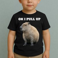 Ok I Pull Up Capybara Toddler T-Shirt