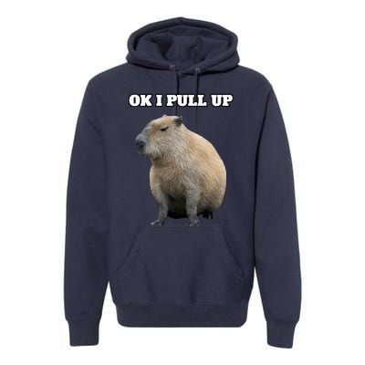 Ok I Pull Up Capybara Premium Hoodie