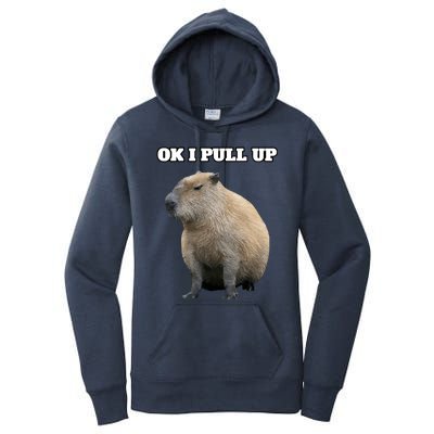 Ok I Pull Up Capybara Women's Pullover Hoodie