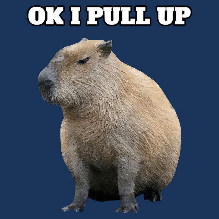 Ok I Pull Up Capybara Infant Baby Jersey Bodysuit