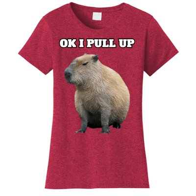 Ok I Pull Up Capybara Women's T-Shirt